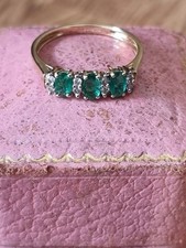 Emerald diamond ring for sale  SOUTHAMPTON