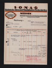 Meissen rechnung 1940 gebraucht kaufen  Leipzig