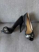 Ladies black buckle for sale  LUTON