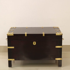 Baú antigo de madeira baú móveis vintage console mesa caixa de armazenamento grande comprar usado  Enviando para Brazil