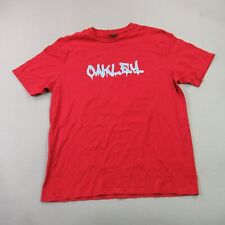 Camisa masculina Oakley manga curta média gola redonda ao ar livre vermelha comprar usado  Enviando para Brazil