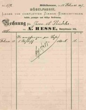 Hesse möbelfabrik 1887 gebraucht kaufen  Bayreuth