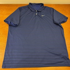 Camisa polo masculina Nike 3XL azul manga curta golfe Dri Fit listrada padrão comprar usado Camisa polo masculina Nike 3XL azul manga curta golfe Dri Fit listrada padrão comprar usado  Enviando para Brazil