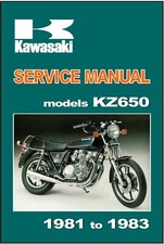 KAWASAKI Workshop Manual KZ650 Z650 CSR SR 1981 1982 & 1983 Serviço e Reparo comprar usado  Enviando para Brazil