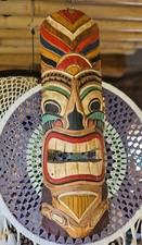 Maske tiki wanddeko gebraucht kaufen  Glees, Wassenach, Wehr