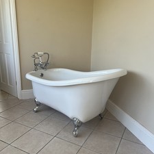 Slipper bath acrylic for sale  VENTNOR