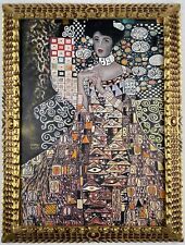 Usado, Pintura a óleo sobre tela assinada e estampada emoldurada Gustav Klimt (feita à mão) comprar usado  Enviando para Brazil