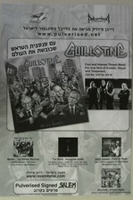 GUILHOTINA "Dinheiro de Sangue" ~ Revista IMPRESSÃO ANÚNCIO ISRAELI muito raro THRASH comprar usado  Enviando para Brazil