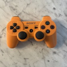 Controle sem fio laranja Sony PlayStation 3 PS3 CECHZC2H - Testado e funcionando!! comprar usado  Enviando para Brazil