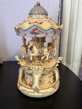 The San Francisco Music Box Company 4 Horse Dbl Movement Unchained Melody 1994, usado comprar usado  Enviando para Brazil