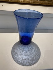 Vase bleu bullé d'occasion  Épaignes