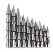 50 peças chumbadas de inserção de tungstênio/pesos de unha de reação em vários tamanhos comprar usado  Enviando para Brazil