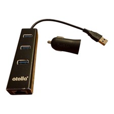 Adaptador USB C para Ethernet hub USB 3.0 3 portas - porta LAN RJ45 1000Mbps Gigabit comprar usado  Enviando para Brazil