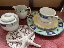 kaffeeservice blau weiß gebraucht kaufen  Krefeld