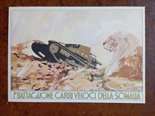 Cartolina battaglione carri usato  San Giuliano Milanese
