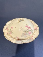 Antigo servidor de panqueca vitoriano Haviland & Co. Limoges com tampa de porcelana década de 1890 comprar usado  Enviando para Brazil
