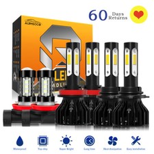 Luz LED + lâmpadas de neblina para Honda City 2016-2018 EX Sedan 4 portas 1.5L 6000K comprar usado  Enviando para Brazil