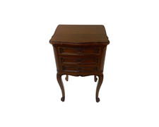 Mesa de cabeceira francesa esculpida em madeira cerejeira grande extremidade lateral cômoda, usado comprar usado  Enviando para Brazil