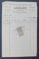 Facture 1890 coutelier d'occasion  Nantes-