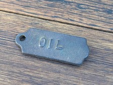 Etiqueta/tampa giratória vintage interessante de ferro fundido "óleo" peças de máquinas industriais, usado comprar usado  Enviando para Brazil