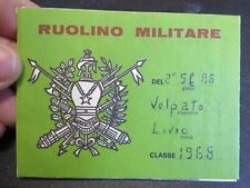 Ruolino militare stecca usato  Albenga
