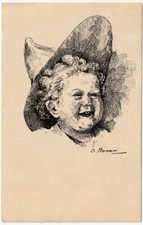 Illustratore artist signed usato  Isola Vicentina