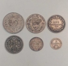 Lote de moedas de prata estrangeira (6 moedas) comprar usado  Enviando para Brazil