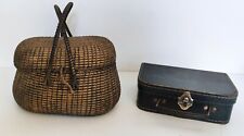 Vintage wicker basket d'occasion  Expédié en Belgium