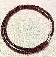 Facettierte granat kette gebraucht kaufen  Heiligenhaus