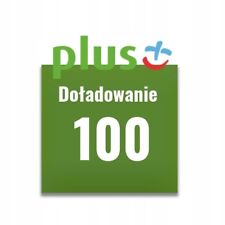 Doładowanie Plus 100 zł PLN AUTOMAT 24/7 PL WYSYŁKA W 2 MINUTY na sprzedaż  PL