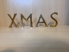 Xmas messing buchstaben gebraucht kaufen  Jestetten
