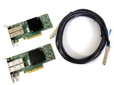 Używany, Zestaw sieciowy 25Gbe 2x Mellanox ConnectX-4 LX CX4121C PCIeX8 NIC + 25GB SFP28 DAC na sprzedaż  Wysyłka do Poland