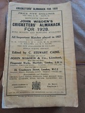 1928 wisden paperback for sale  CROYDON