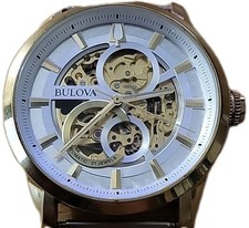 Bulova Classic Sutton relógio masculino automático mostrador branco 97A138 sem pulseira comprar usado  Enviando para Brazil