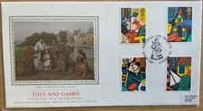 GB FDC P.P.S. SEDA 1989 JUGUETES Y JUEGOS CON ABADEJOS JUGUETE MUSEO SELLO DE MANO segunda mano  Embacar hacia Mexico