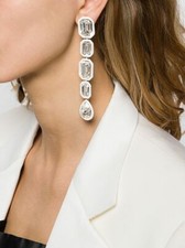 Brincos finos da moda grande transparente multitamanho formato esmeralda e pera 110,55 CT, usado comprar usado  Enviando para Brazil