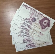Banconote lire 50000 usato  San Severo