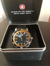 Relógio de quartzo Wenger Swiss Military preto e laranja comprar usado  Enviando para Brazil