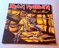 IRON MAIDEN~~PIECE OF MIND~~1983~~WITH MERCH SHEET~~EMI RECORDS comprar usado  Enviando para Brazil