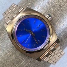 Relógio Nixon The Small Time Teller feminino 14K moda quartzo tom dourado 28mm 6 1/2" comprar usado  Enviando para Brazil