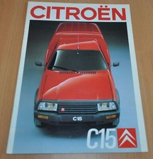 1989 Citroen C15 Brochure Prospekt Prospekt Edycja niemiecka na sprzedaż  PL