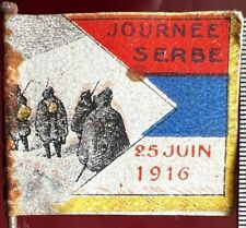 Insigne journée serbe d'occasion  Aix-les-Bains