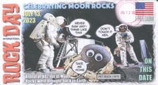 Capa de evento Coverscape projetada por computador “Dia Internacional do Rock” Moon Rock 2023, usado comprar usado  Enviando para Brazil