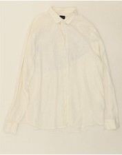 Usado, Camisa masculina regular ARMANI EXCHANGE grande linho off white CL15 comprar usado  Enviando para Brazil
