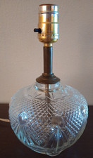 Luminária de mesa redonda vintage de vidro transparente com corte prensado decoração sem sombra LEIA  comprar usado  Enviando para Brazil