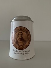 Bierhumpen zinndeckel motiv gebraucht kaufen  Fürth