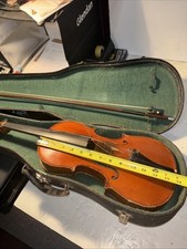 Violino antigo Henri Farny & Cie Paris França com estojo e laço de cabelo de cavalo 14” 4x4  comprar usado  Enviando para Brazil