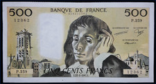 Billet 500 francs d'occasion  Crespin