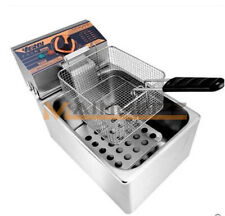 one 6L Single Cylinder   Deep Fryer Potato Chicken Churros Pan 220V New #A6-3 comprar usado  Enviando para Brazil