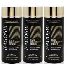 3x KAGOSHI Haarfasern Haarverdichter Streuhaar Haarpulver Hair Building Fibers, usado comprar usado  Enviando para Brazil